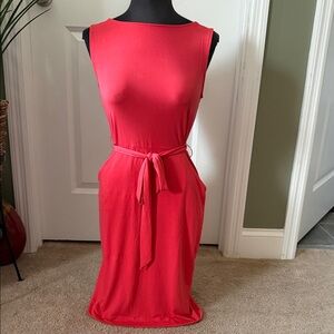 Banana Republic Burnt Orange Sleeveless Dress